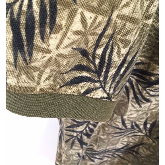 Izod Polo Shirt Men's XL Olive Green Pattern - Picture 7 of 8